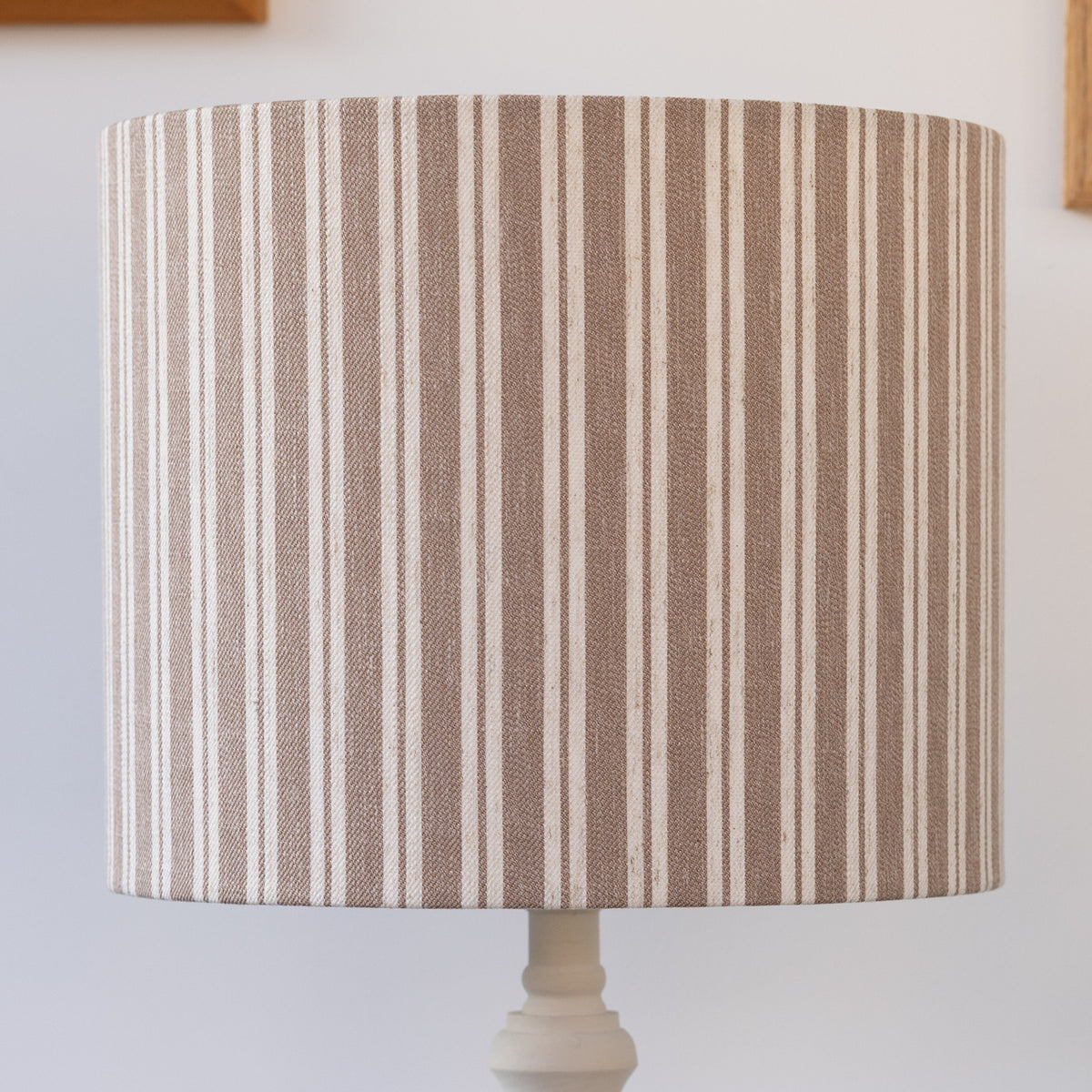 Hazelnut Brown Striped Lampshade