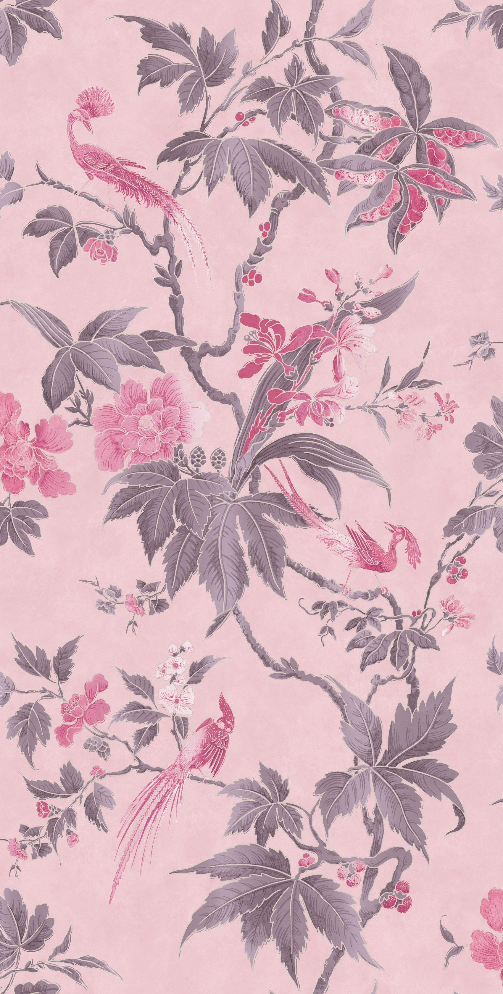 Little Greene Paradise Wallpaper - Pink