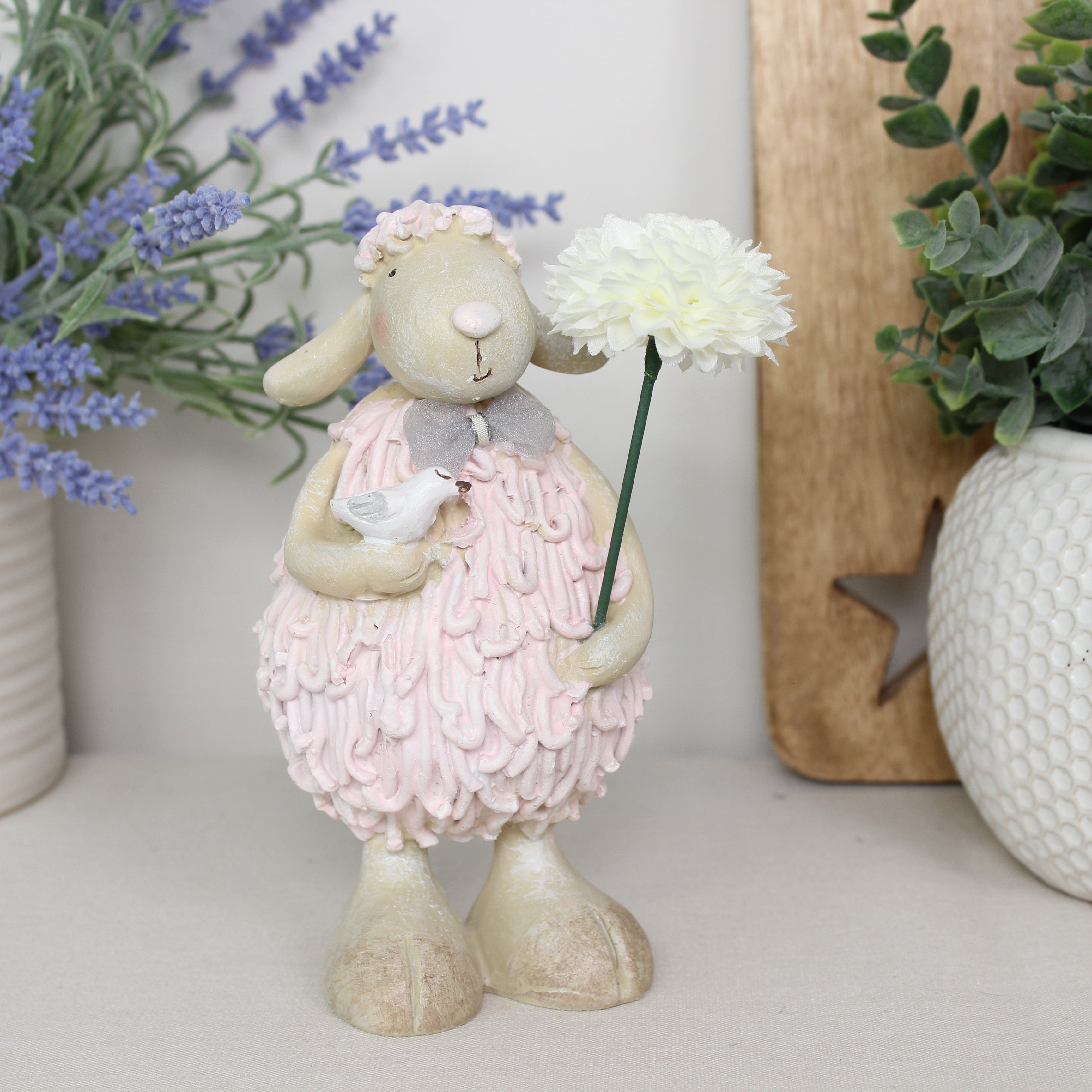 Cream & Pink Sheep