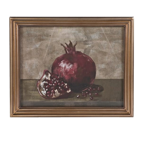 Framed Pomegranate Still Life Print