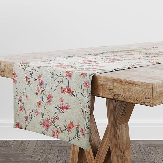 Fiore Fabric Table Runner (Poppy)