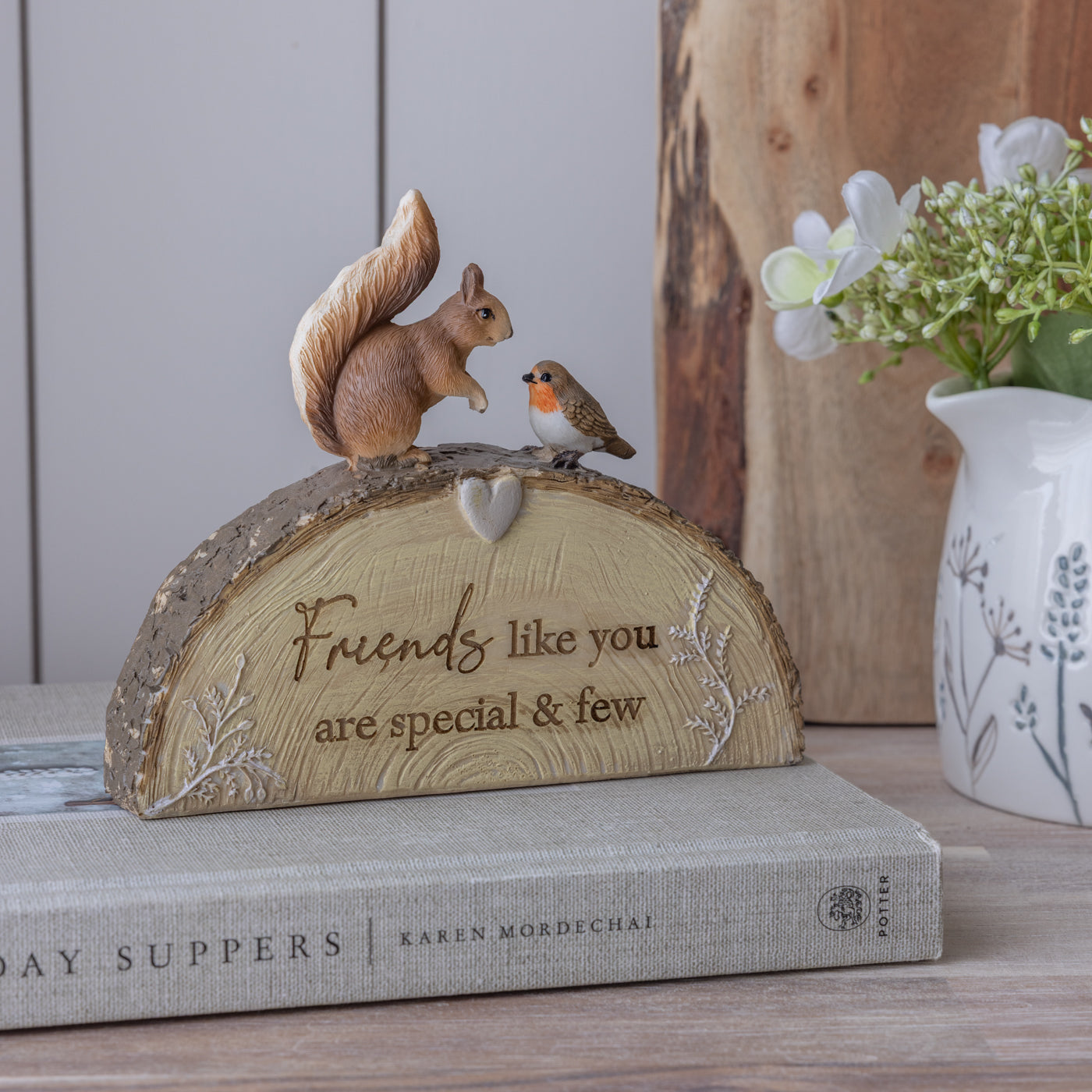 Woodland Animal Bark Effect Ornament
