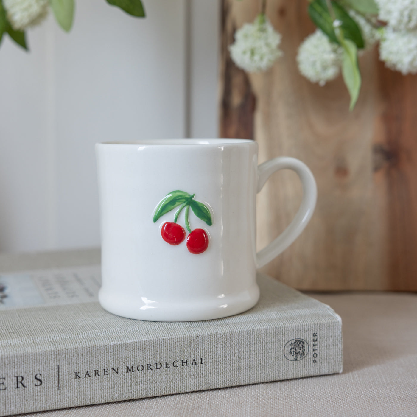 Cherries Stoneware Mini Mug