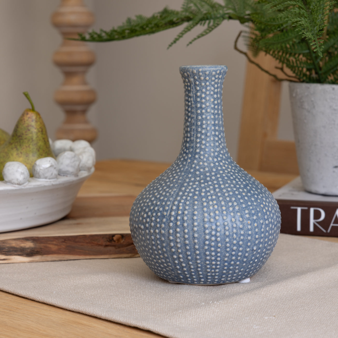 Blue Urchin Vase