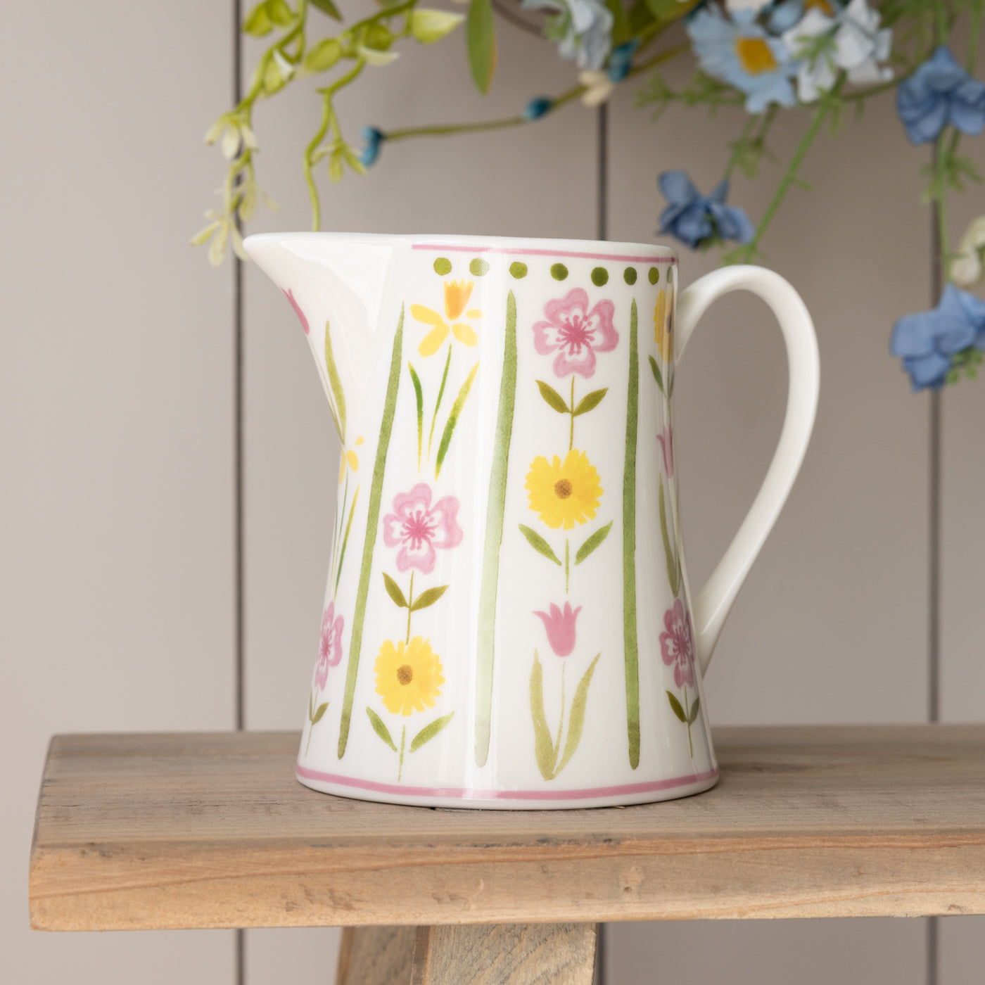 Pastel Meadow New Bone China Jug (Small)