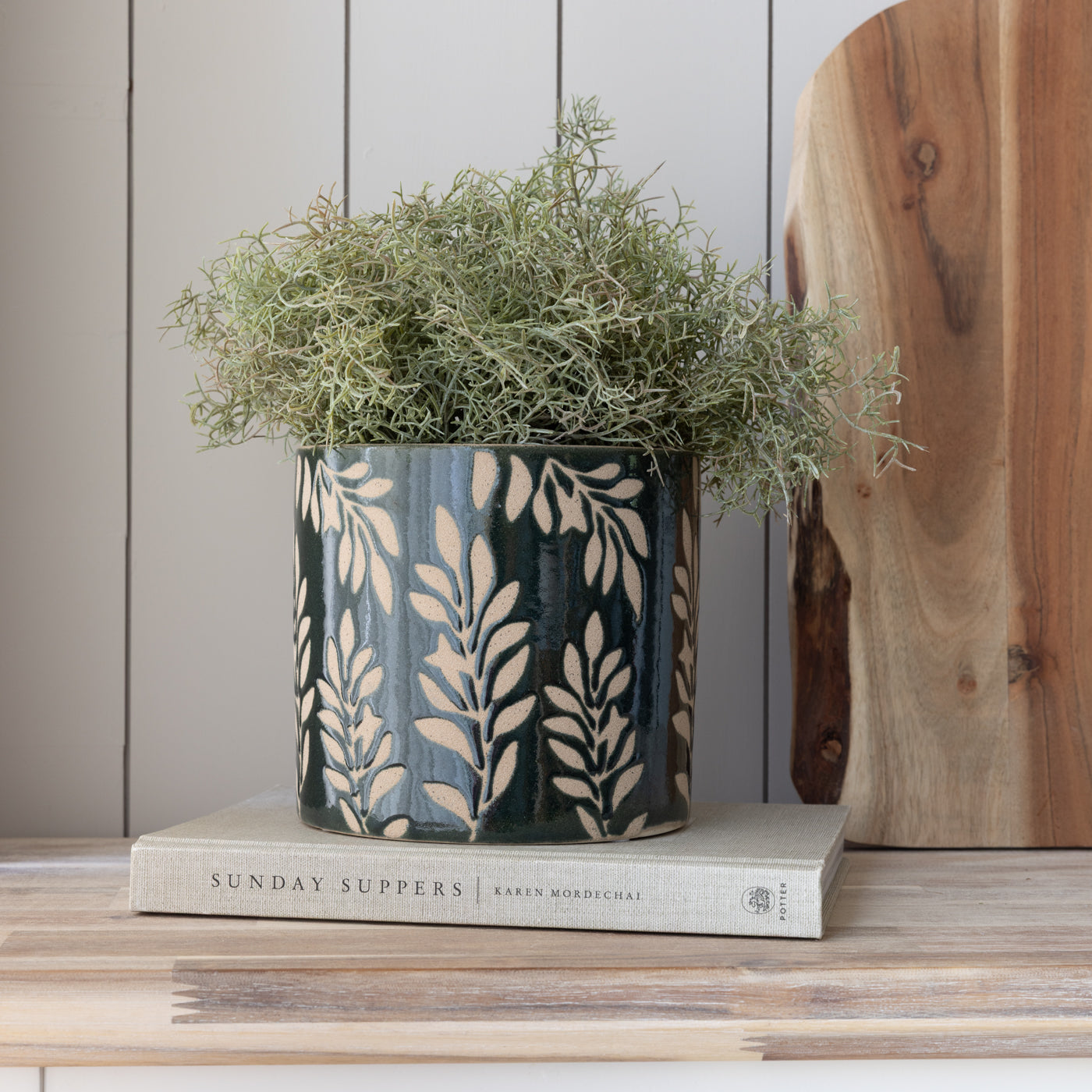 Sanna Green Leaf Pots