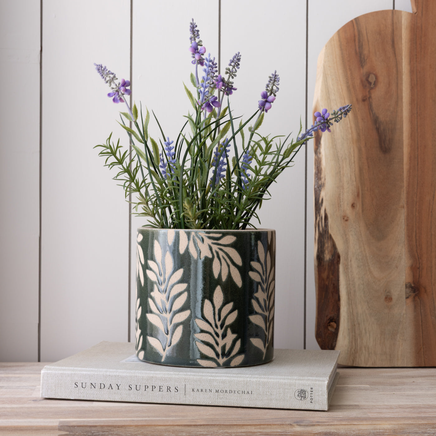 Sanna Green Leaf Pots