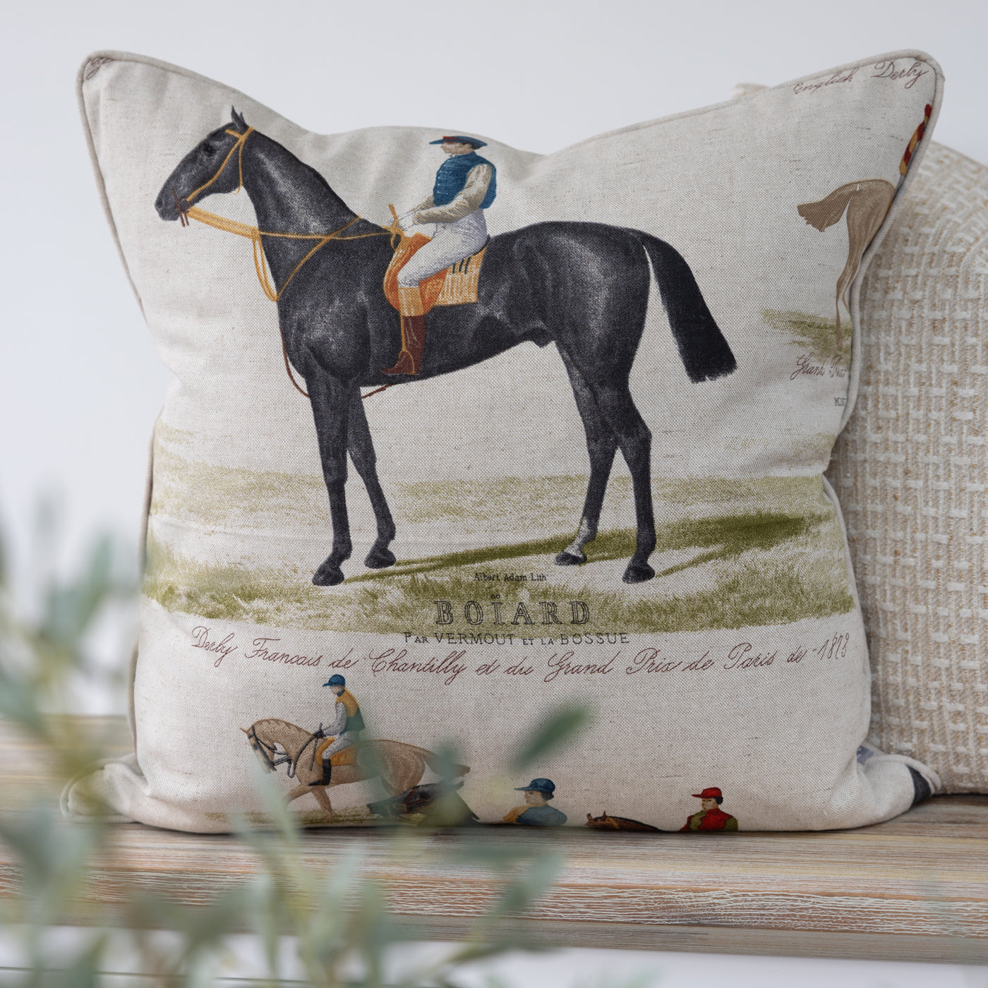 Racehorse Cushion Cover