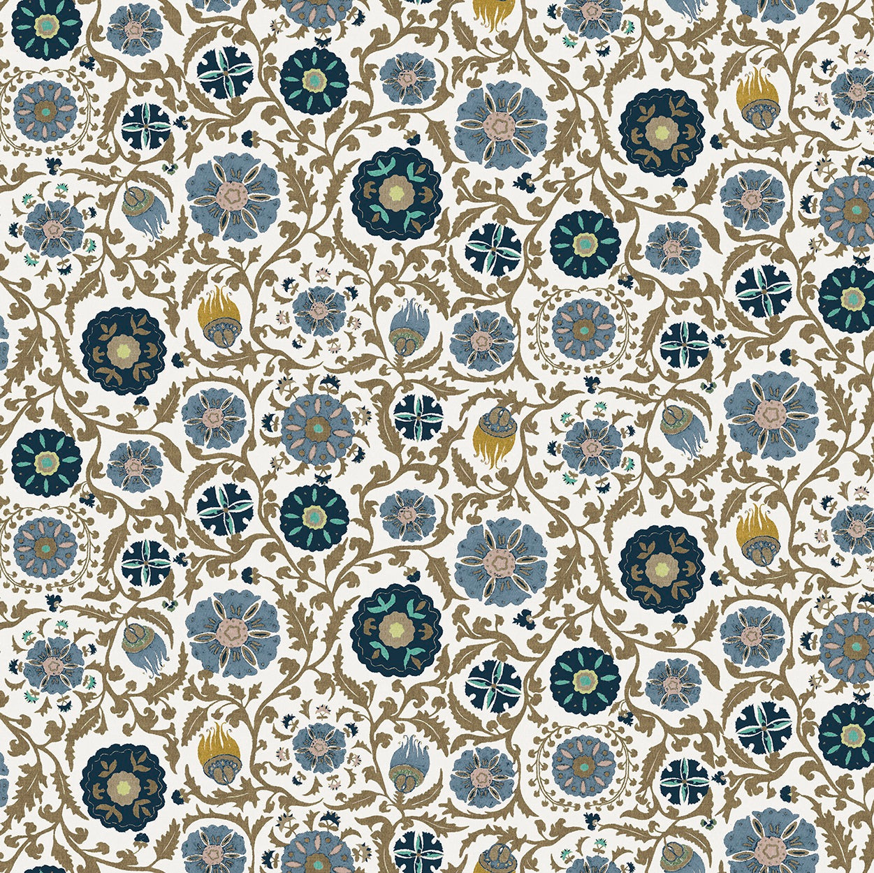Rosemoor Blue Roman Blind
