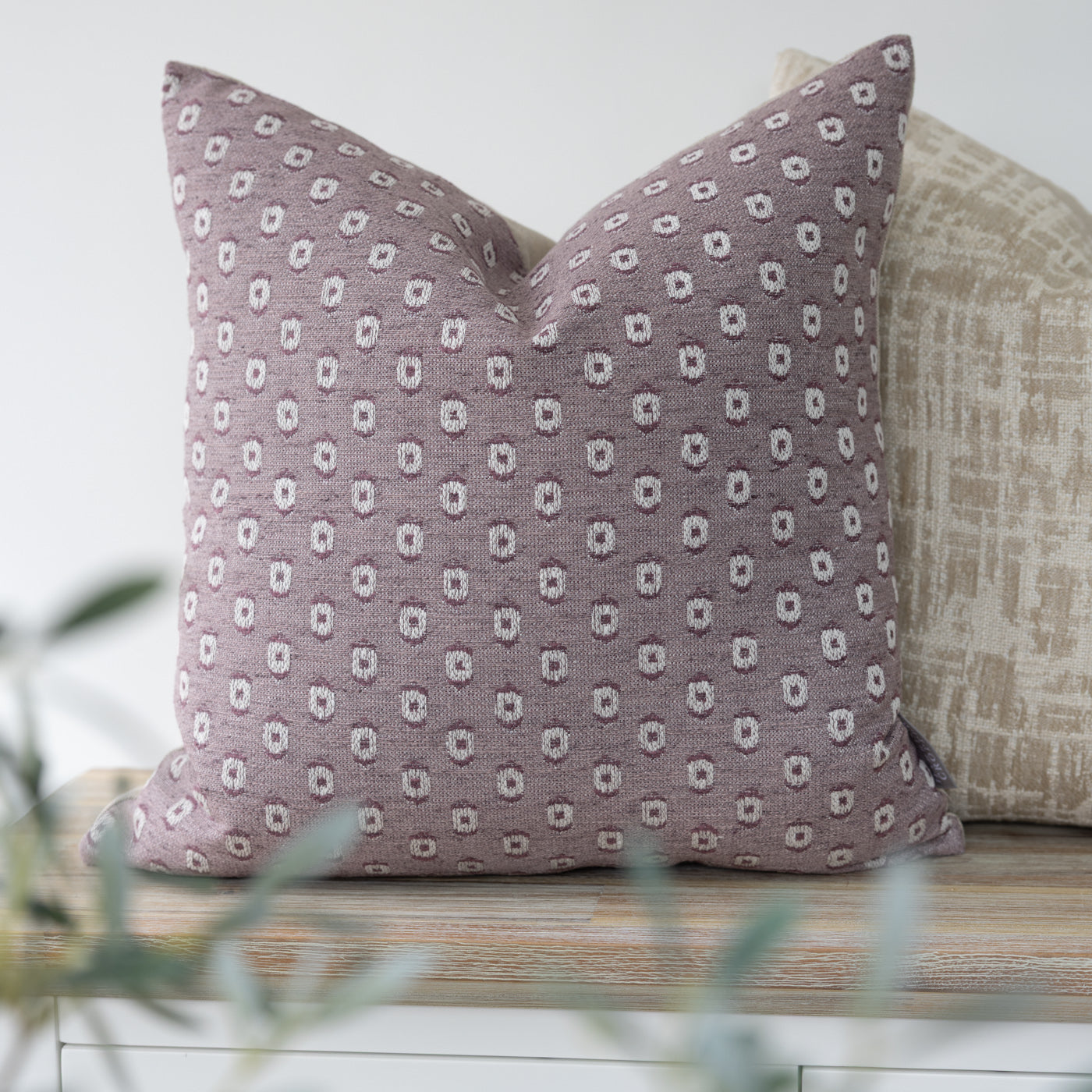 Mauve Spot Cushion