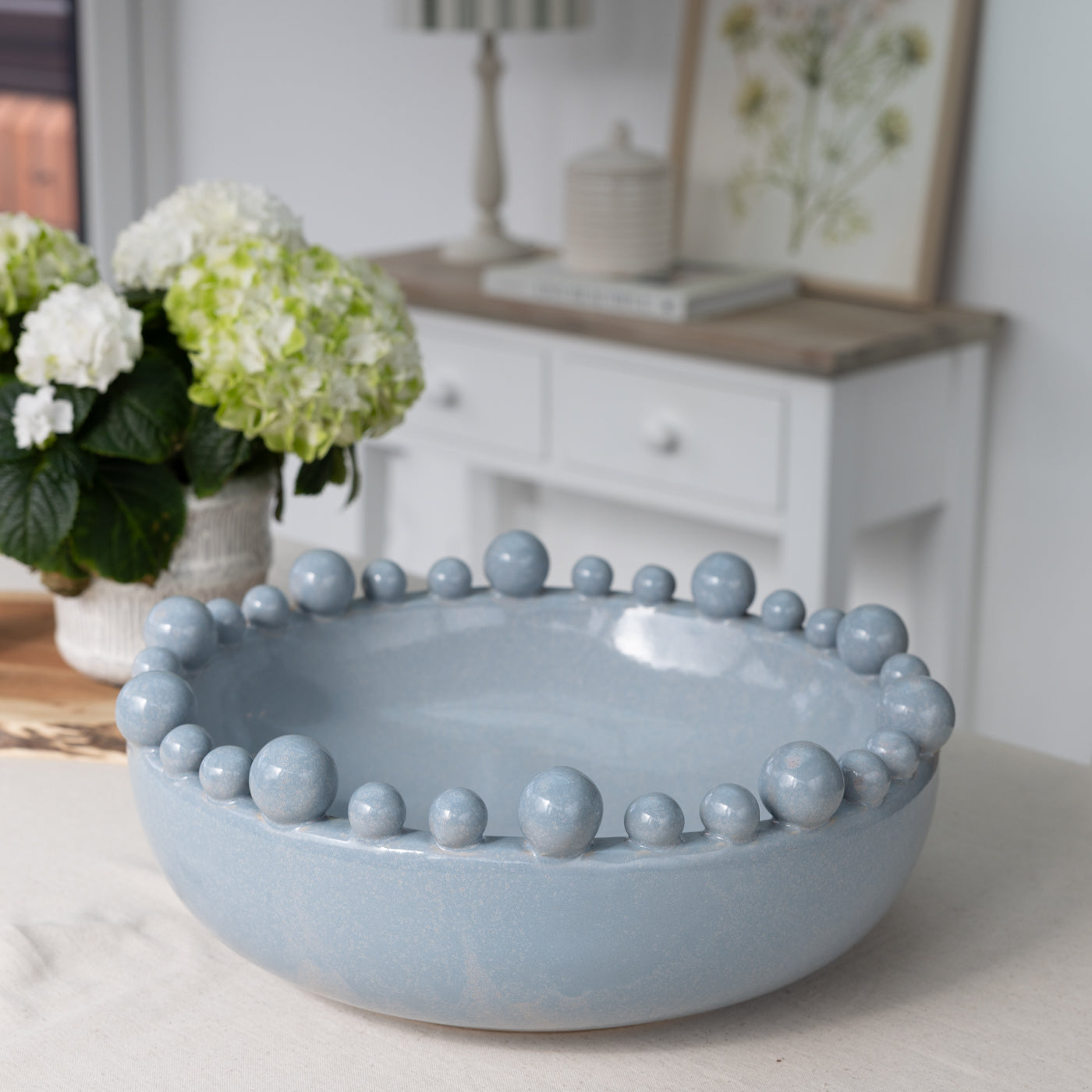 Pale Blue Bobble Bowl