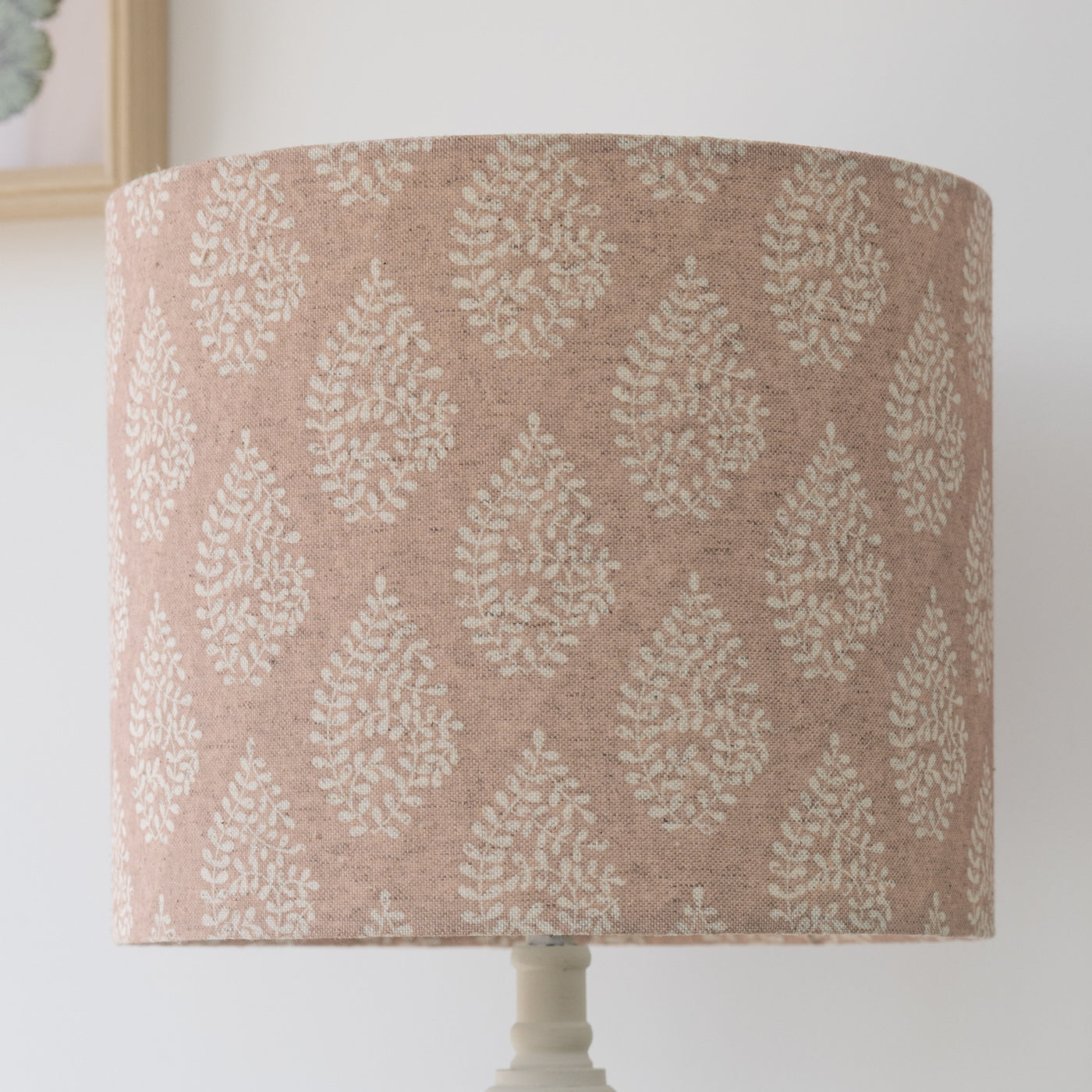 Bagru Blush Drum Lampshade