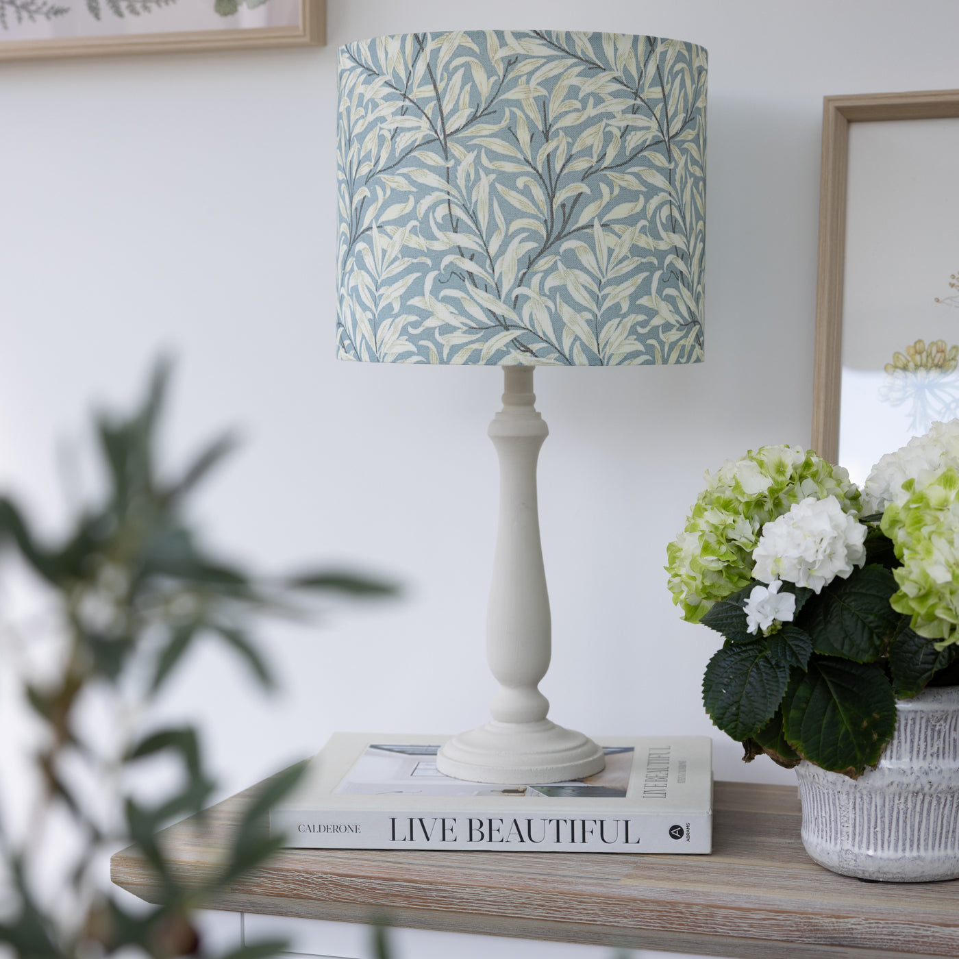 William Morris Willow Bough Pebble Drum Lampshade