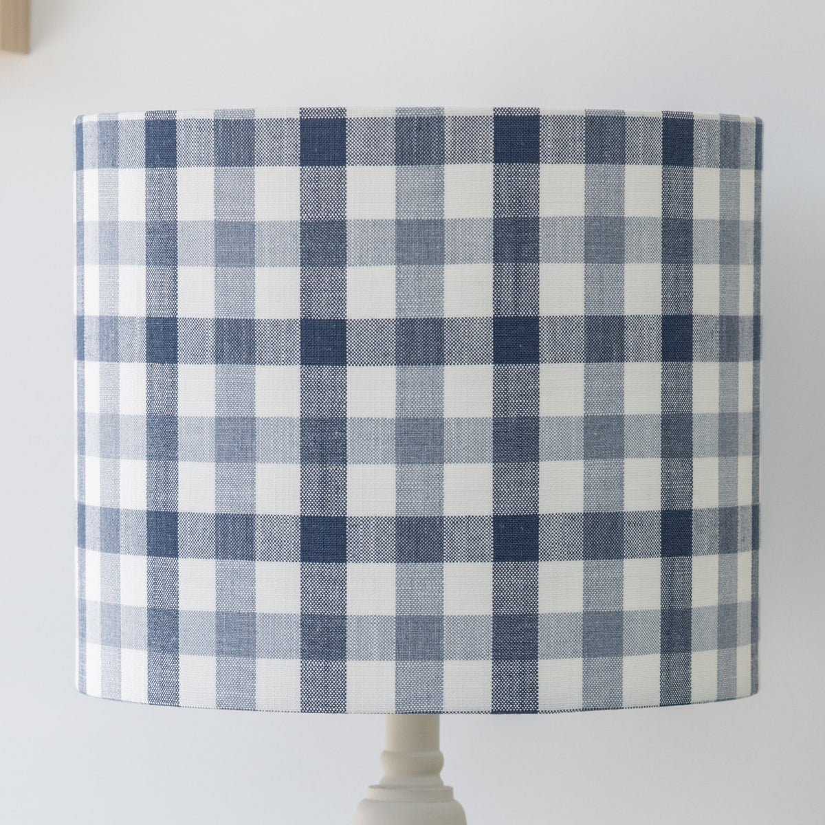 Audley Twilight Navy Gingham Lampshade