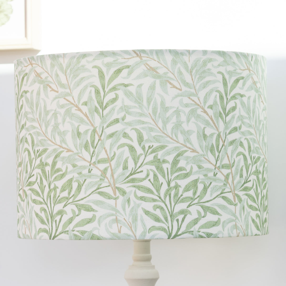 William Morris Willow Bough Sage Green Drum Lampshade