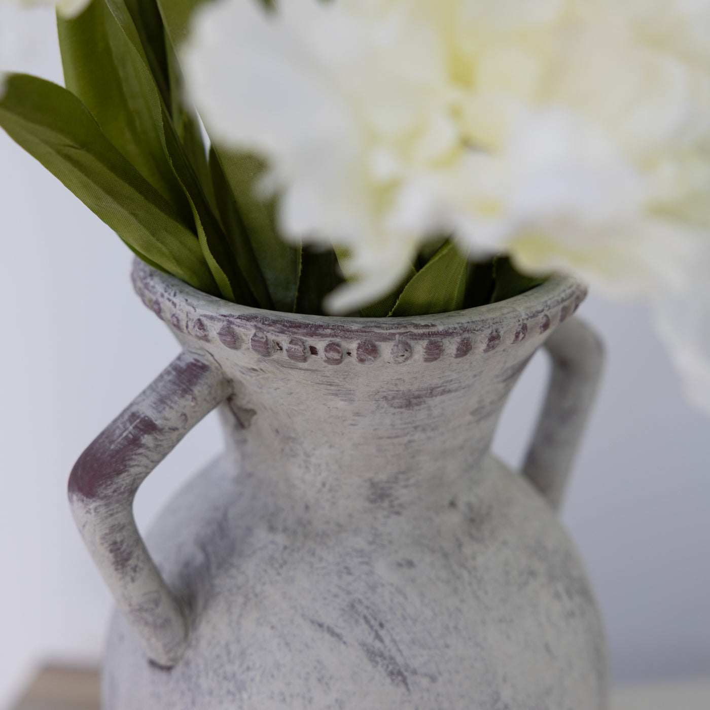 Small Grey Stone Effect Amphora Vase