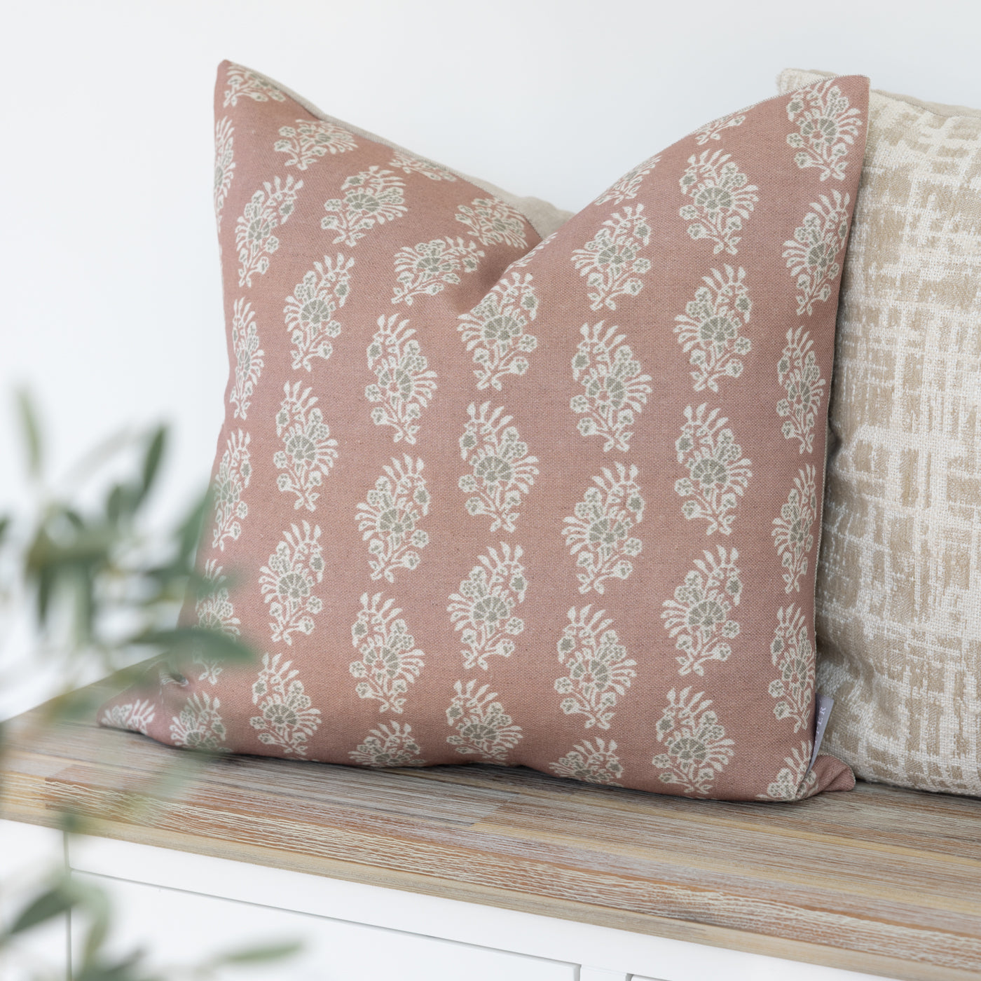 Burford Dusky Pink Cushion