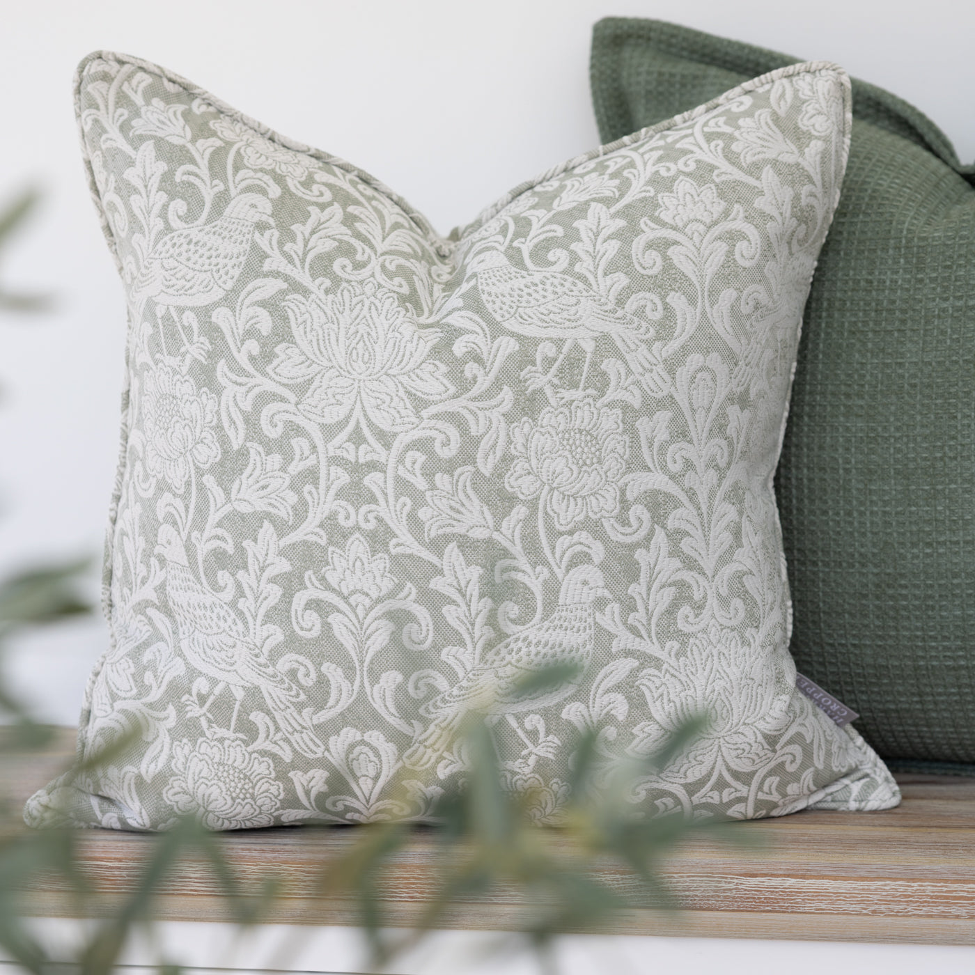 Auvergne Savanna Green Cushion