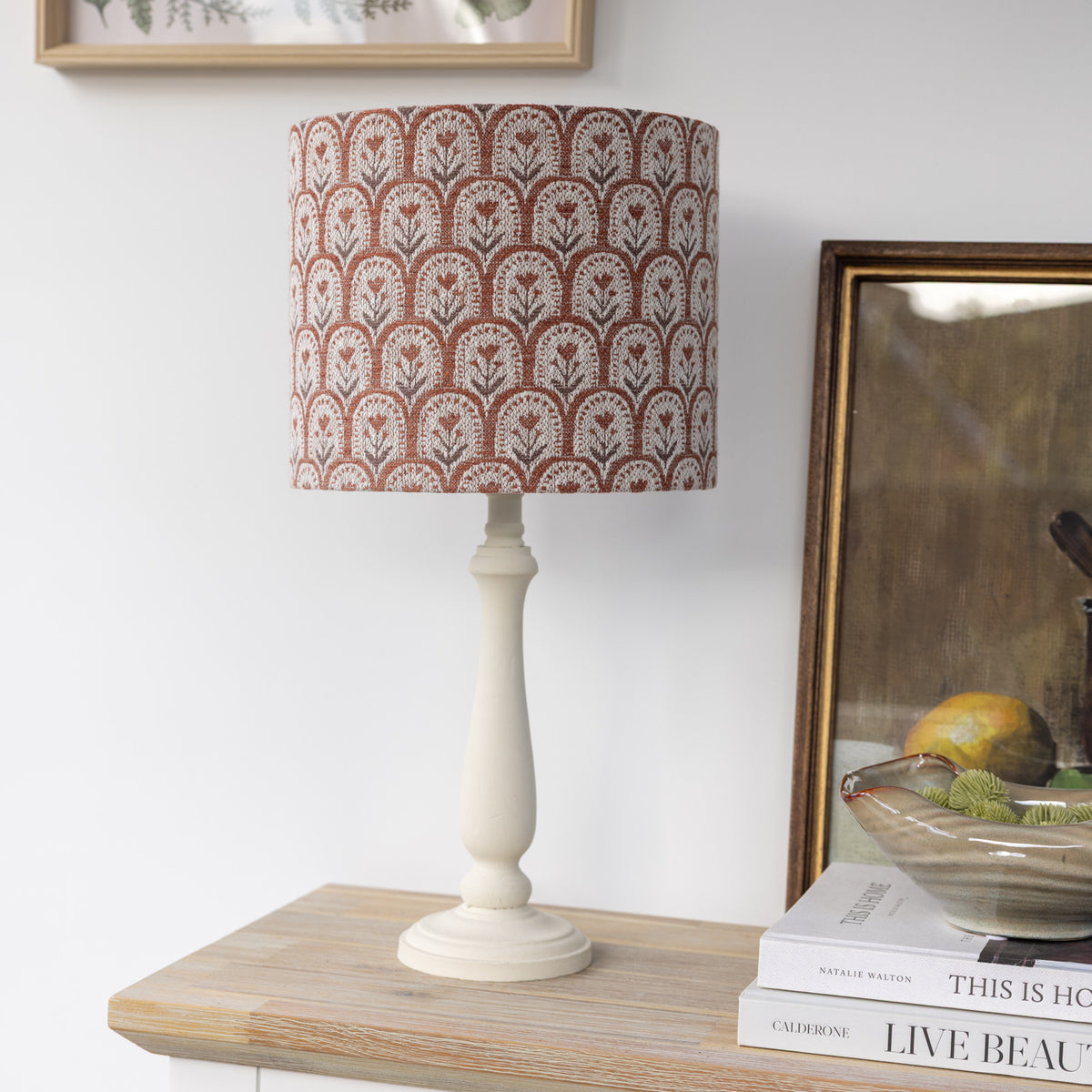 Meadow Arch Rust Floral Print Lampshade