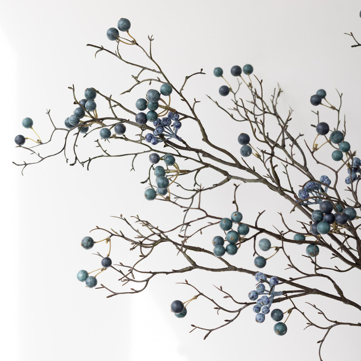 Faux Blue Berries Spray