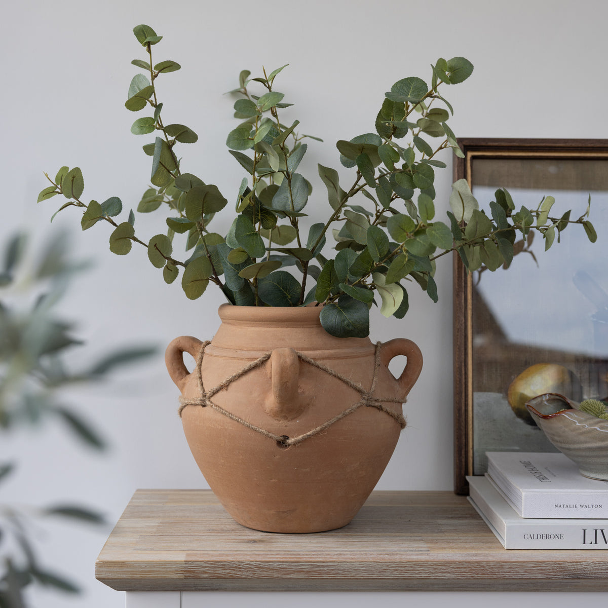 Terracotta Four Handle Urn