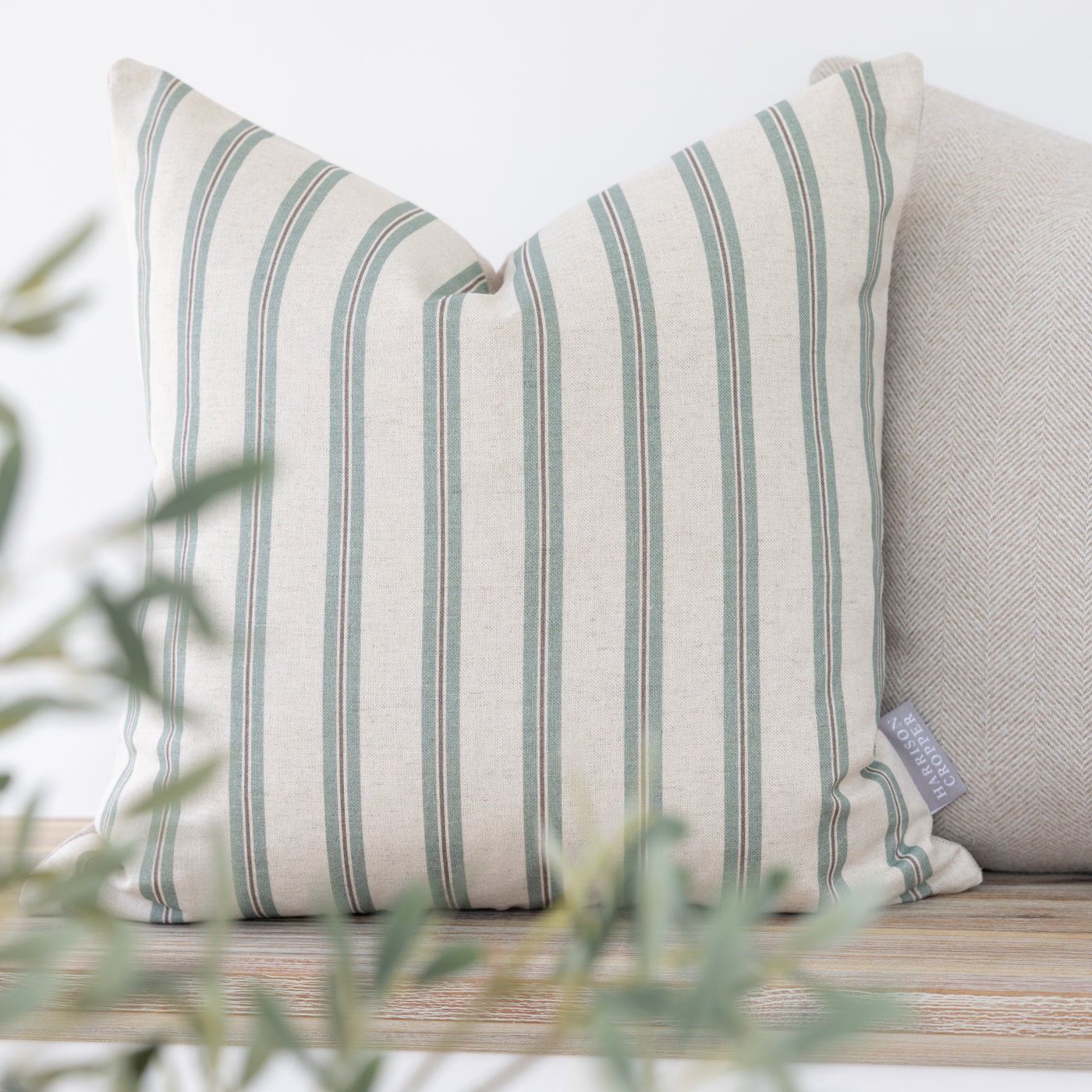 Winterfell Duckegg Ticking Stripe Cushion