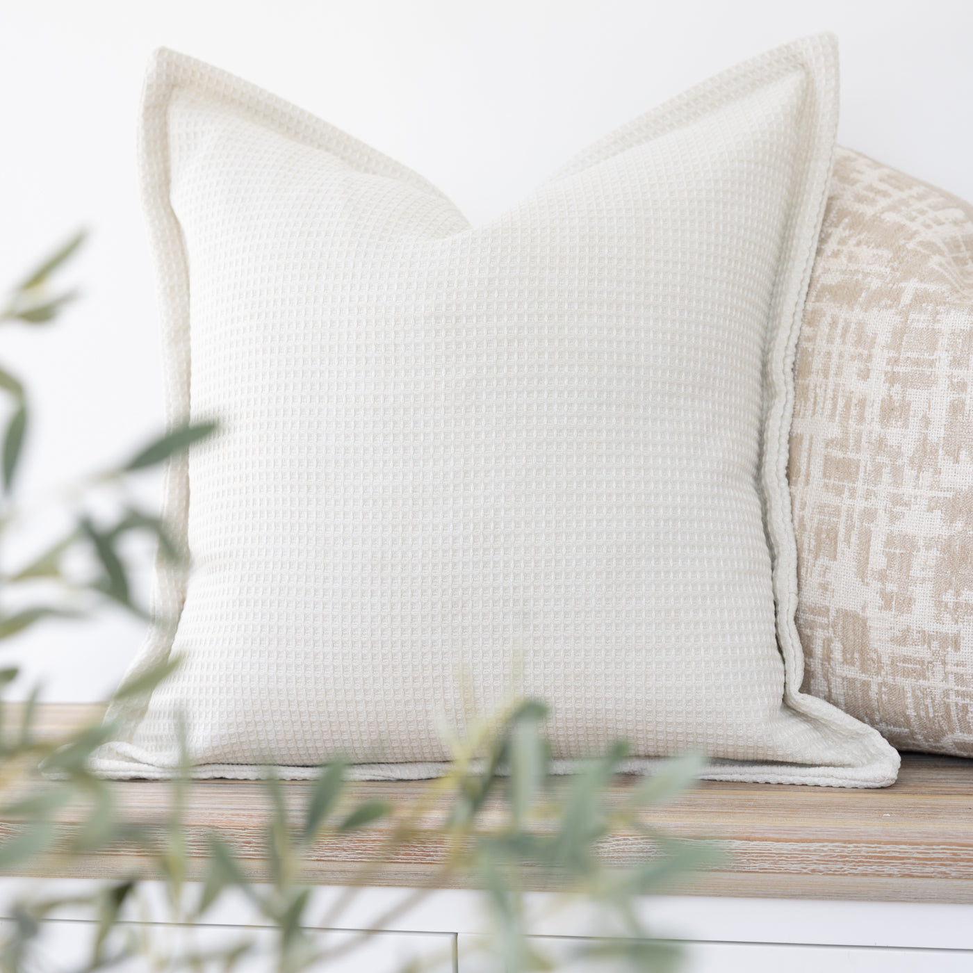 Atlanta Waffle Natural Cushion