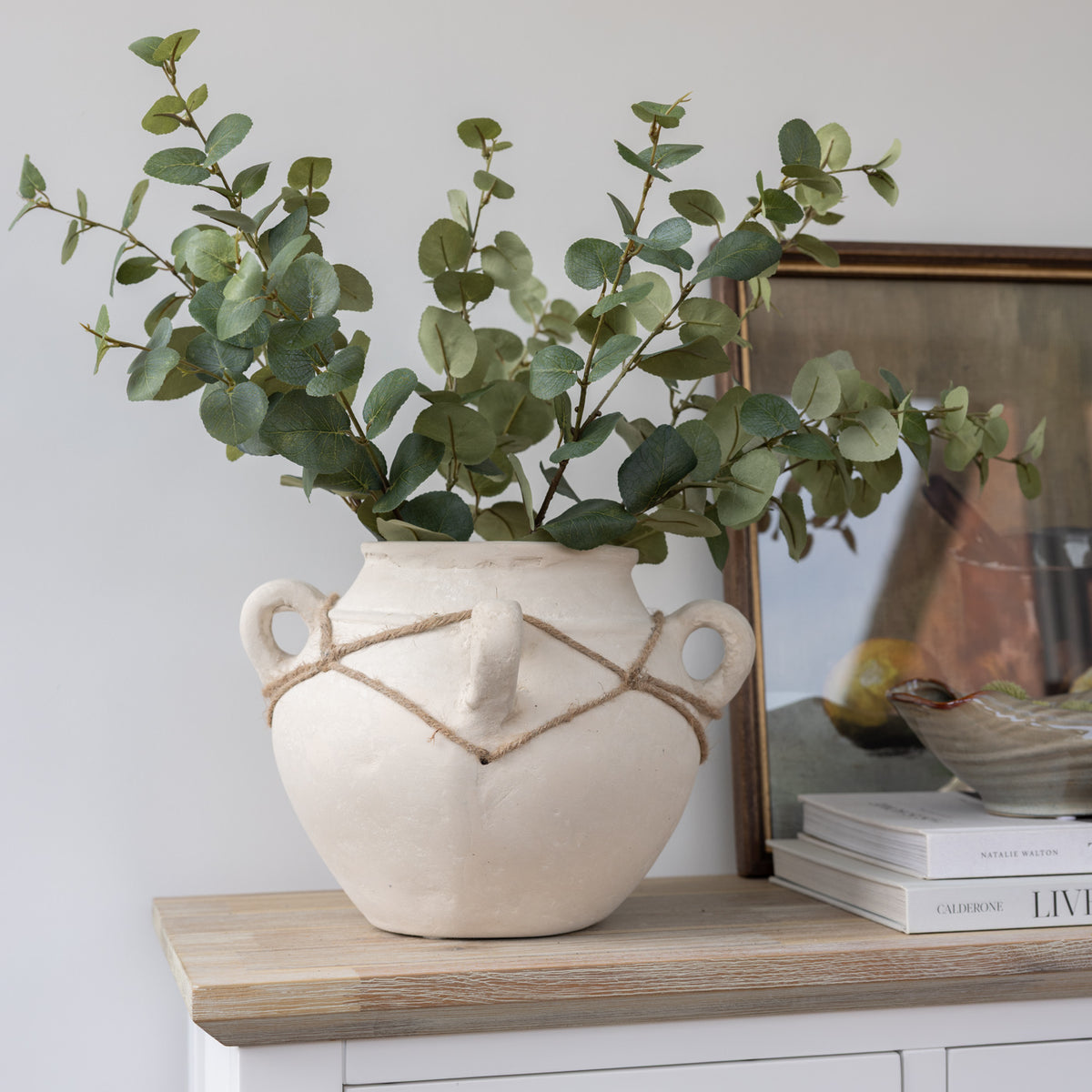 Off-White Rustic Ceramic Pot