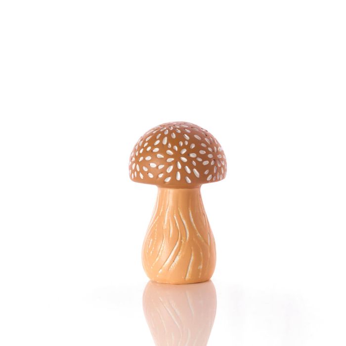 Rustic Mushroom With Speckles Small Clay Ornament