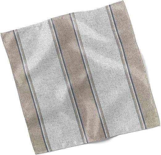 Set of 4 Willow Wide Sand Stripe Design Fabric Napkins