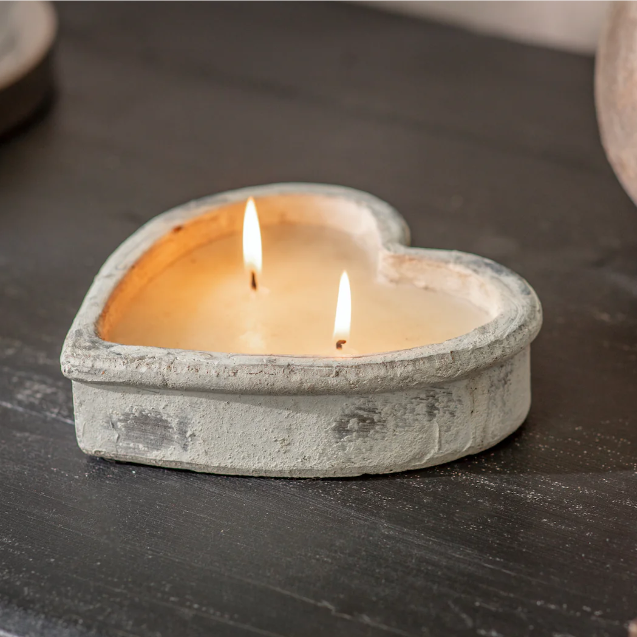 Stone Heart Candle