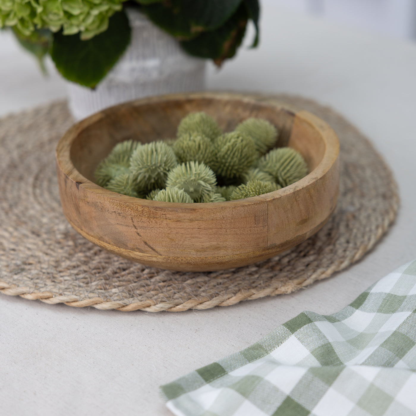 Small Round Wooden Bowl