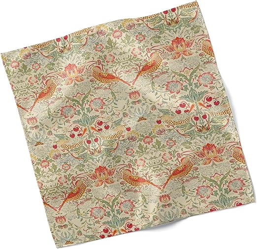 Set of 4 William Morris Strawberry Thief Linen Design Napkins