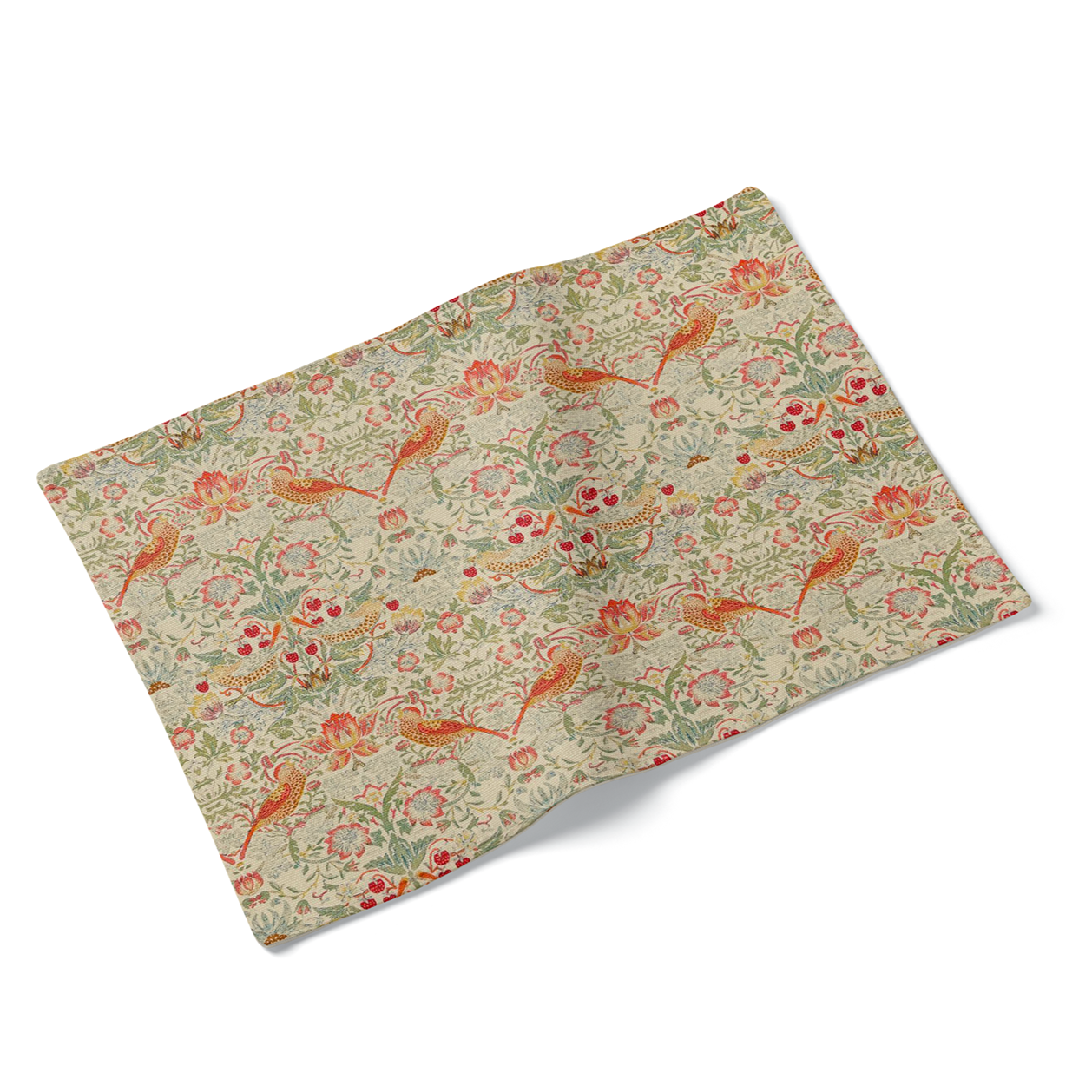 Set of 4 William Morris Strawberry Thief Linen Design Fabric Placemats