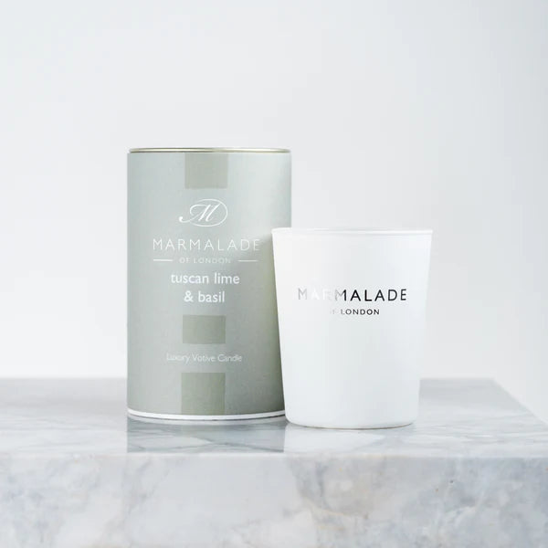 Tuscan Lime & Basil Luxury Votive Candle
