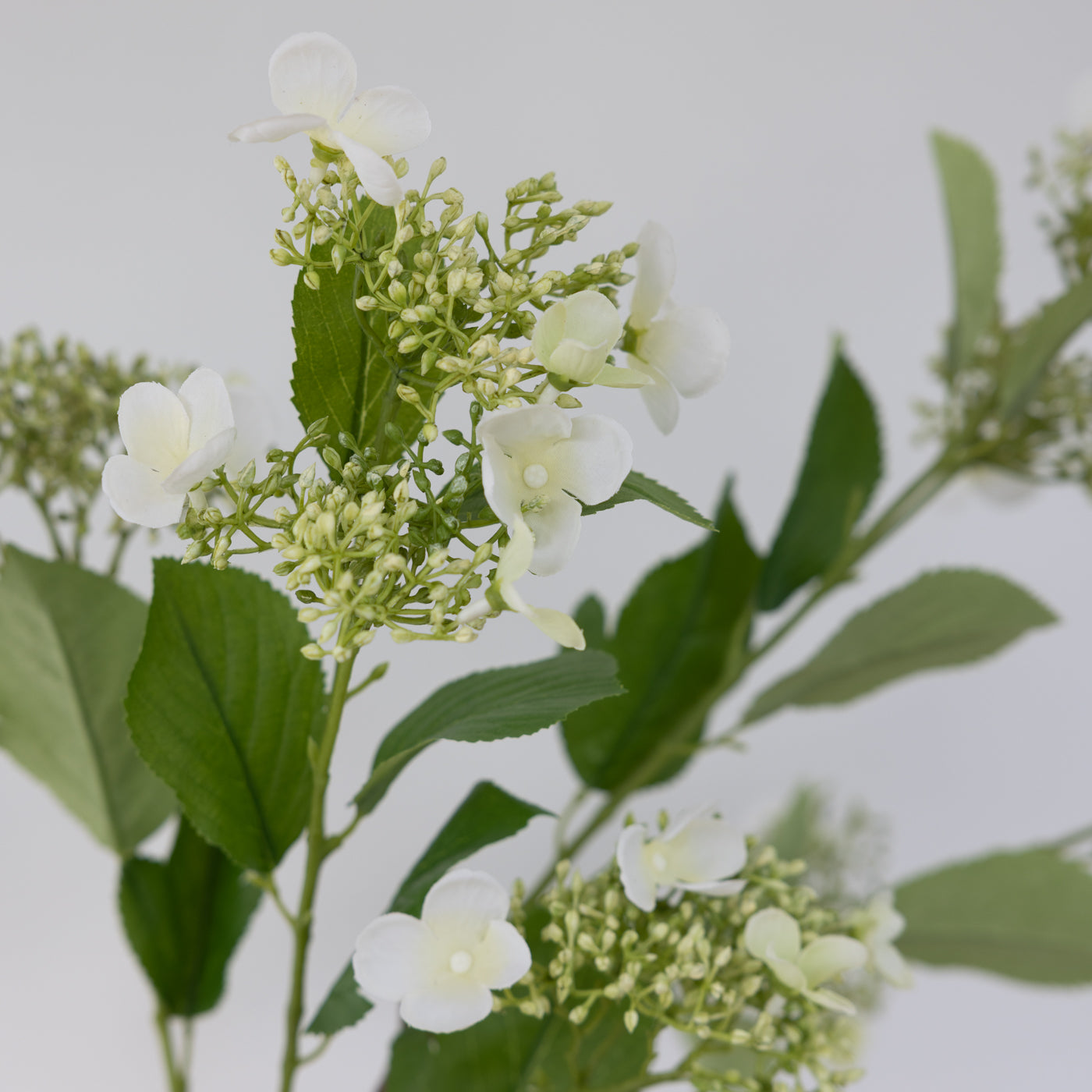 Faux Cream Viburnum Spray
