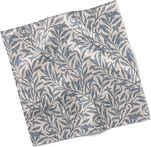 Set of 4 Willow Bough Azure Leaf William Morris Design Fabric Napkins