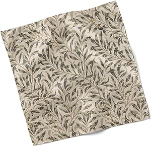 Set of 4 Willow Bough Linen Leaf William Morris Design Fabric Napkins