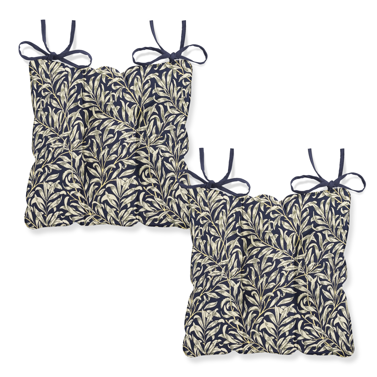 William Morris Willow Bough Navy Chair Seat Pad