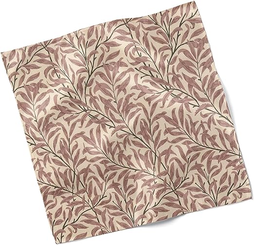 Set of 4 Willow Bough Rose Leaf William Morris Design Fabric Napkins