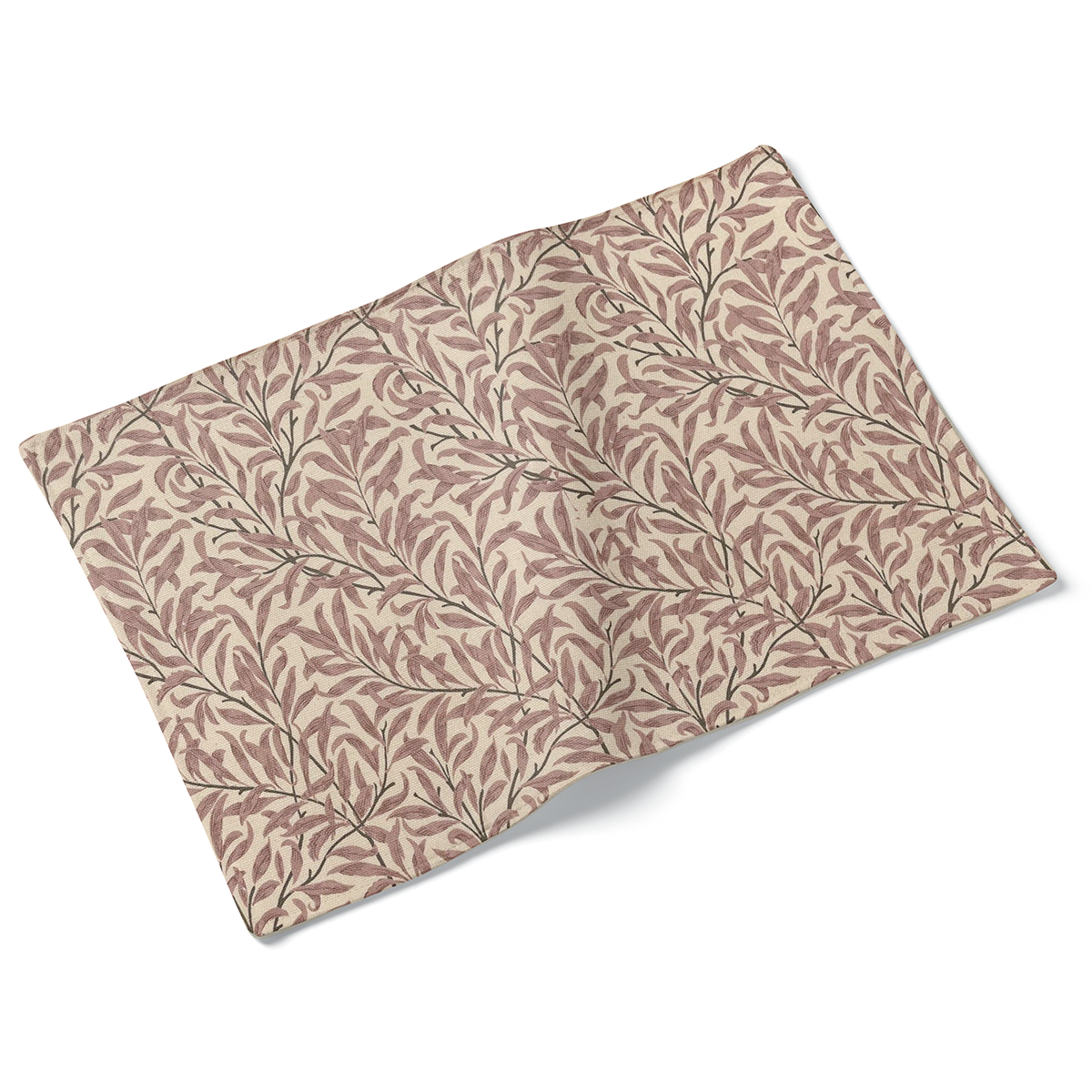 Set of 4 Rose Willow Bough Leaf William Morris Design Fabric Placemats