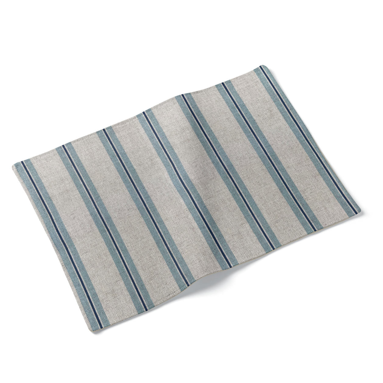 Set of 4 Skylight Winterfell Ticking Stripe Design Fabric Placemats