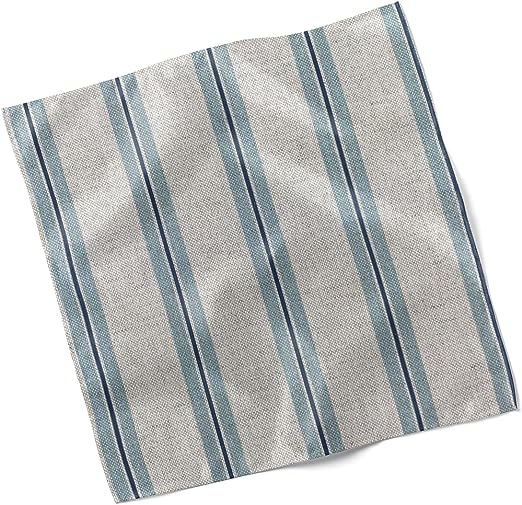 Set of 4 Winterfell Ticking Skylight Stripe Design Fabric Napkins