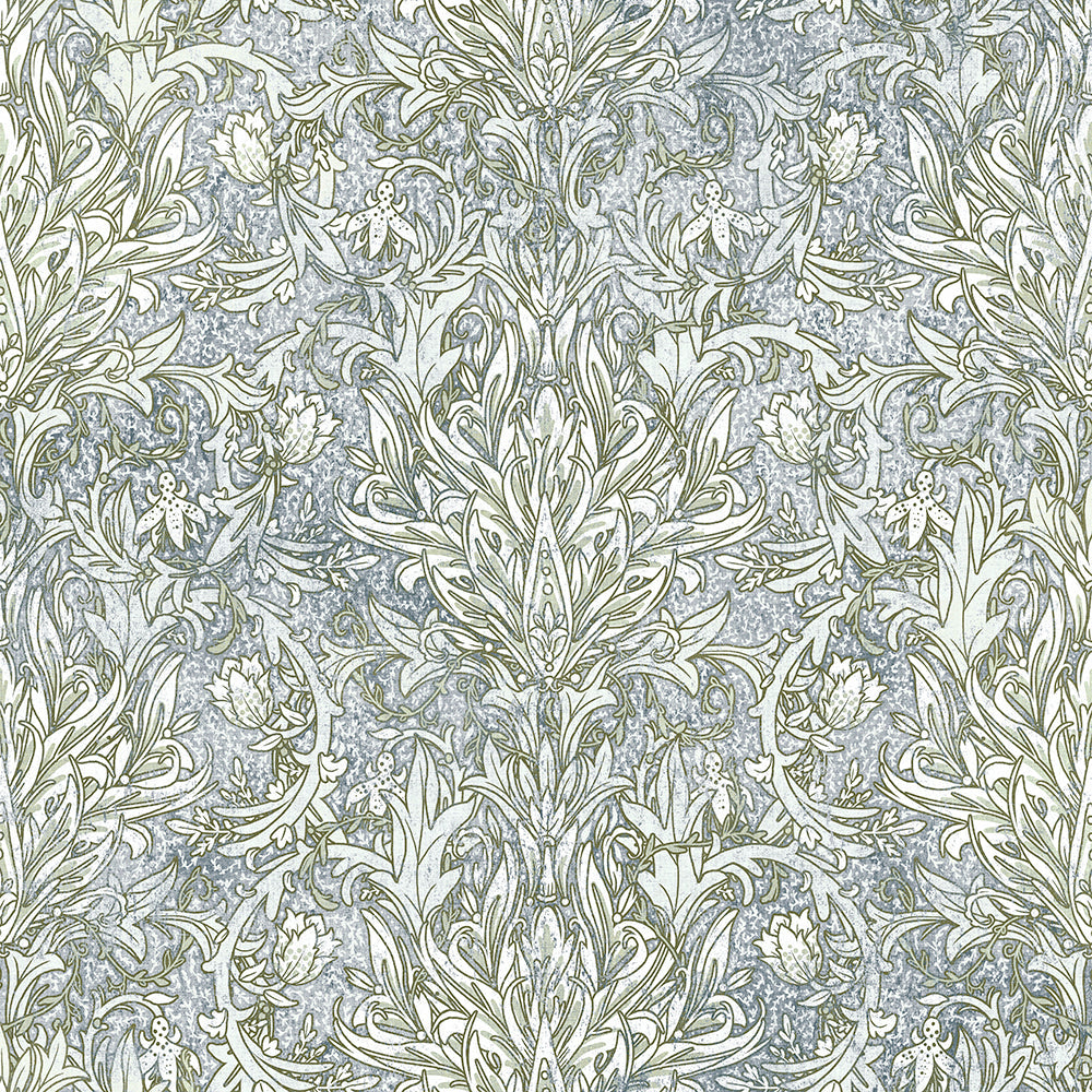 Wisley Sage Roman Blind