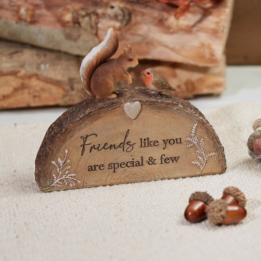 Woodland Animal Bark Effect Ornament