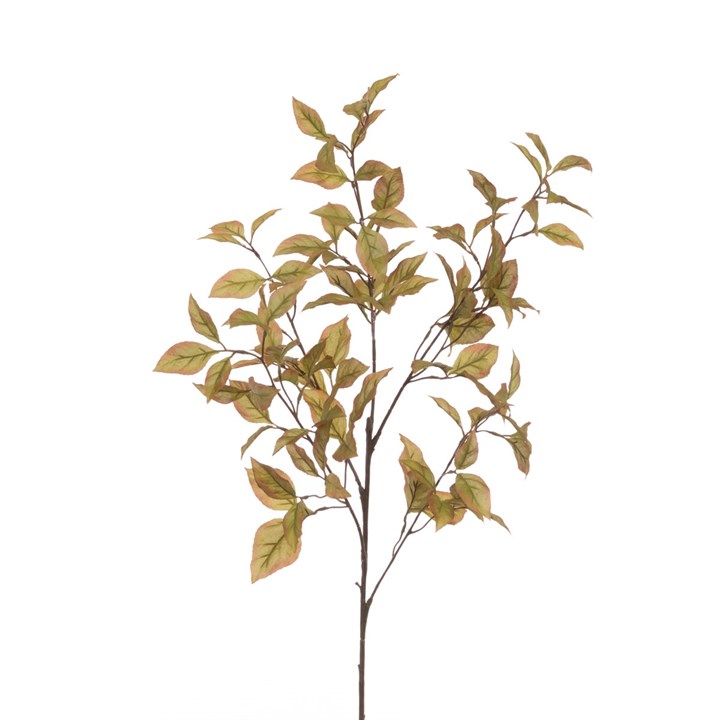 Faux Brown Capsicum Leaf Spray