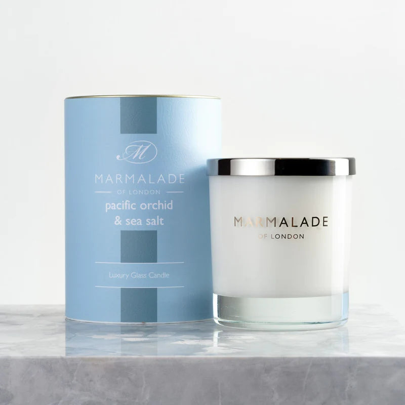 Pacific Orchid & Sea Salt Large Glass Candle