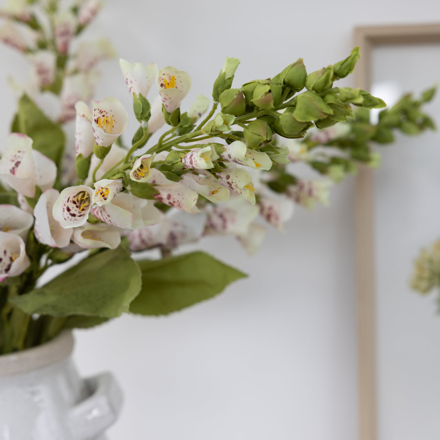 Faux Foxglove White Stem