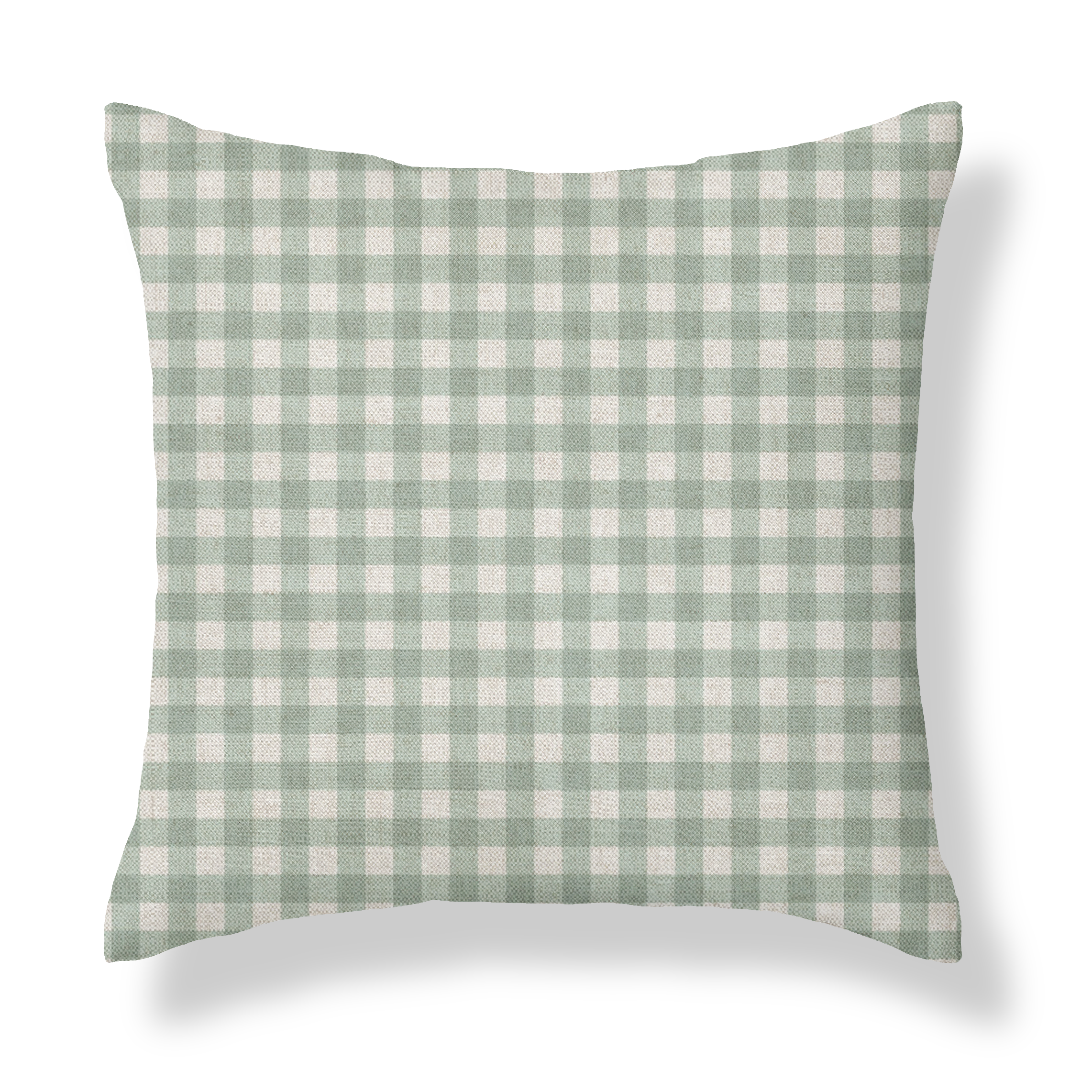 Hillcrest Duck Egg Gingham Cushion