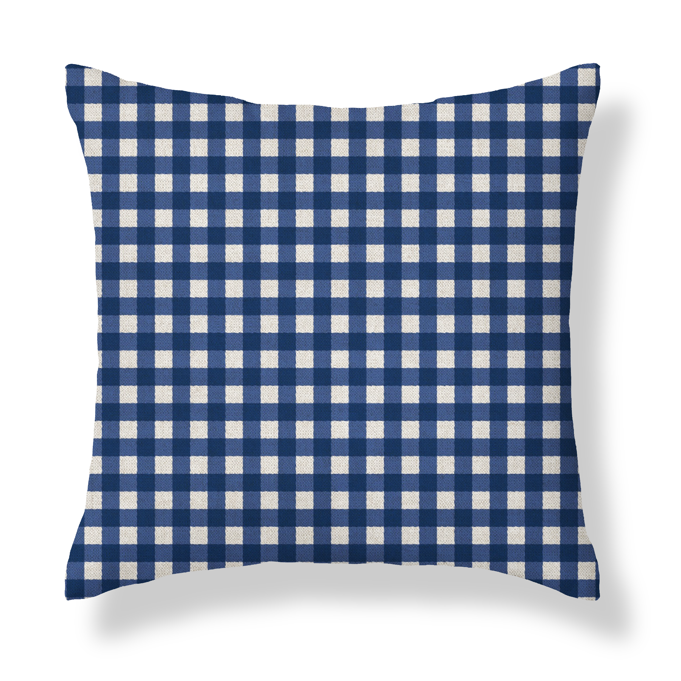 Hillcrest Eclipse Navy Gingham Cushion